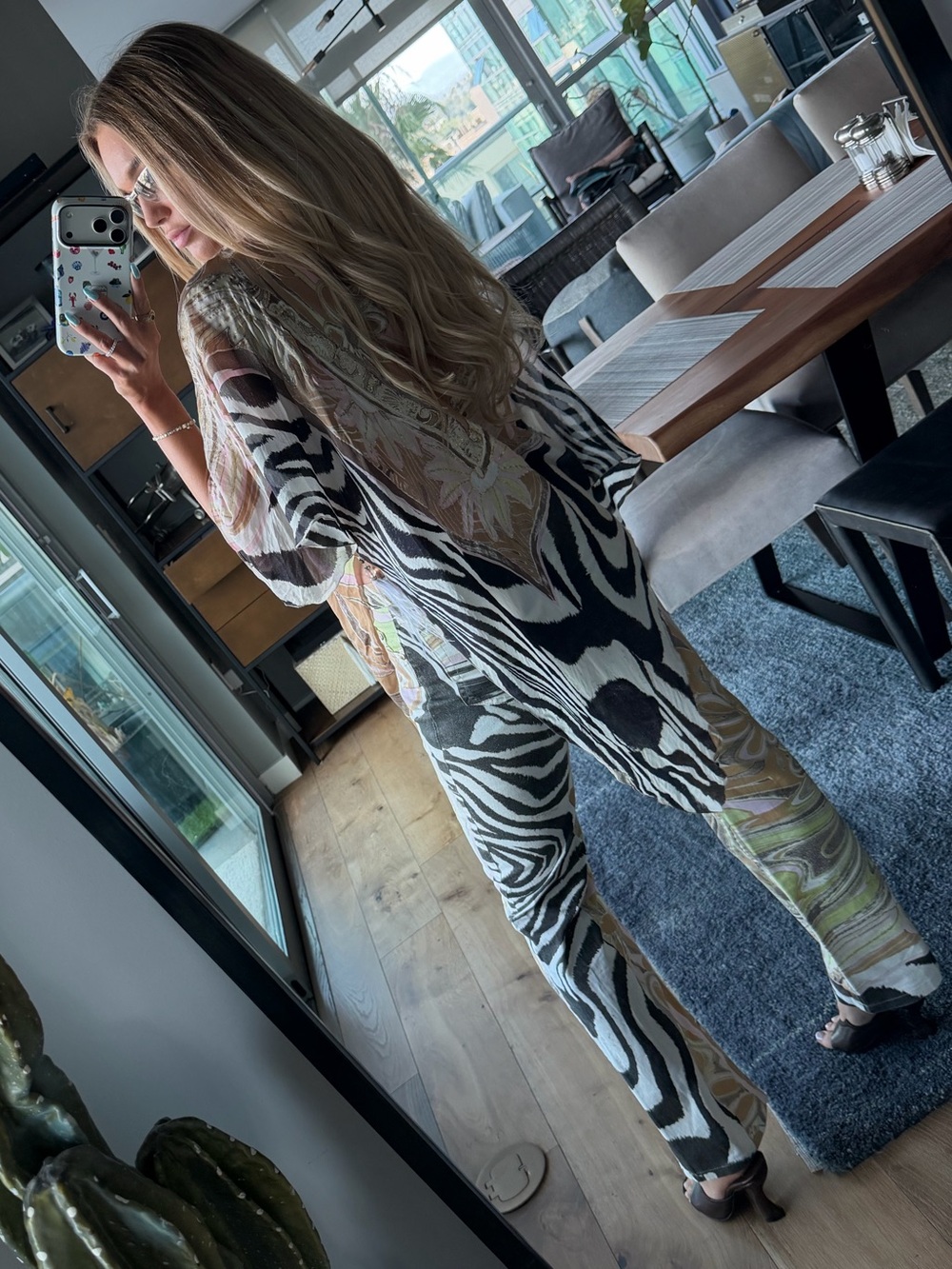 2004 Roberto Cavalli Set Zebra Floral Set